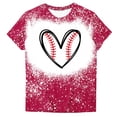 thumbnail image 3 of Camisas de Mujer Casual Impreso Cuello Redondo Manga Corta Superior, Blusa de Moda para Uso Diario Y de Fiesta, 3 of 4