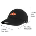 thumbnail image 3 of DALIX Clownfish Baseball Cap Tropical Dad Hat for Men Women's Hats in Black, 3 of 7