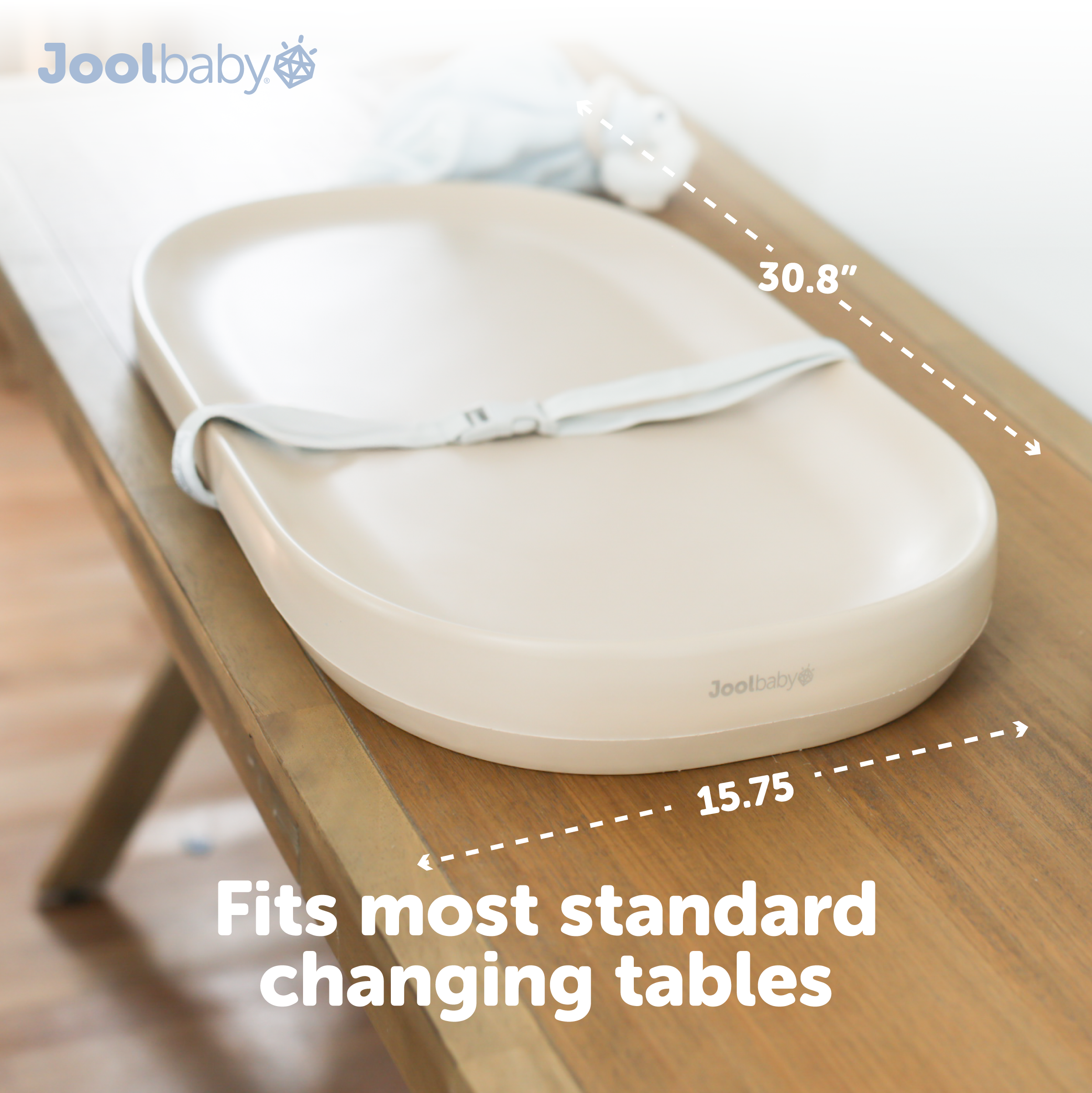 Jool Baby Portable Waterproof Changing Pad, Oatmeal photo 4