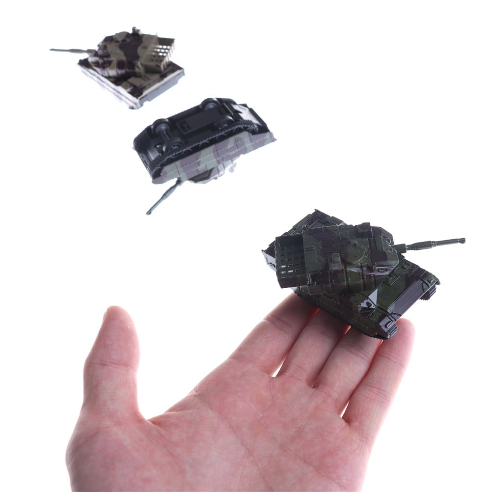 Army Green Tank Cannon Model Miniature 3D Toy Hobbies Kids Educational Gift OJ 