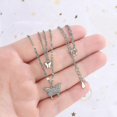 thumbnail image 2 of Butterfly Necklace For Women Double Layer Clavicle Chain Shiny Necklace--Gold-Model code 30906 Gold, 2 of 2