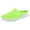 A Green, variant on Slippers For Women Casual Breathable Lightweight Mesh Plaid Shoes Work Soft Sole Slip-On Mules Footwear Daily Wear