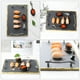 thumbnail image 4 of 1 PC Bandejas de servir modernas Bandeja rectangulares Bandeja Sirviendo platos con asas, 4 of 6