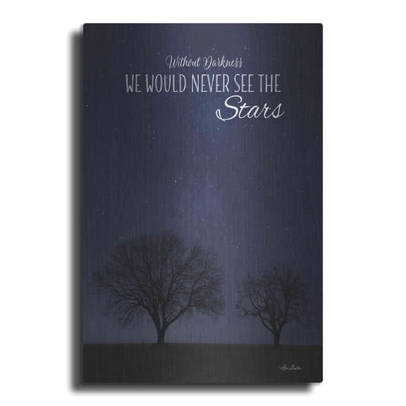 Luxe Metal Art 'See the Stars' by Lori Deiter, Metal Wall Art, 12"x16"