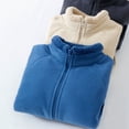 thumbnail image 2 of XXWXYD Girls Sher𝗉a Fle𝖾ce Jacket Lightweight Stand Collar Zipper Coat with Pockets Warm Winter Outerwear for Kids Fall Season, 2 of 7