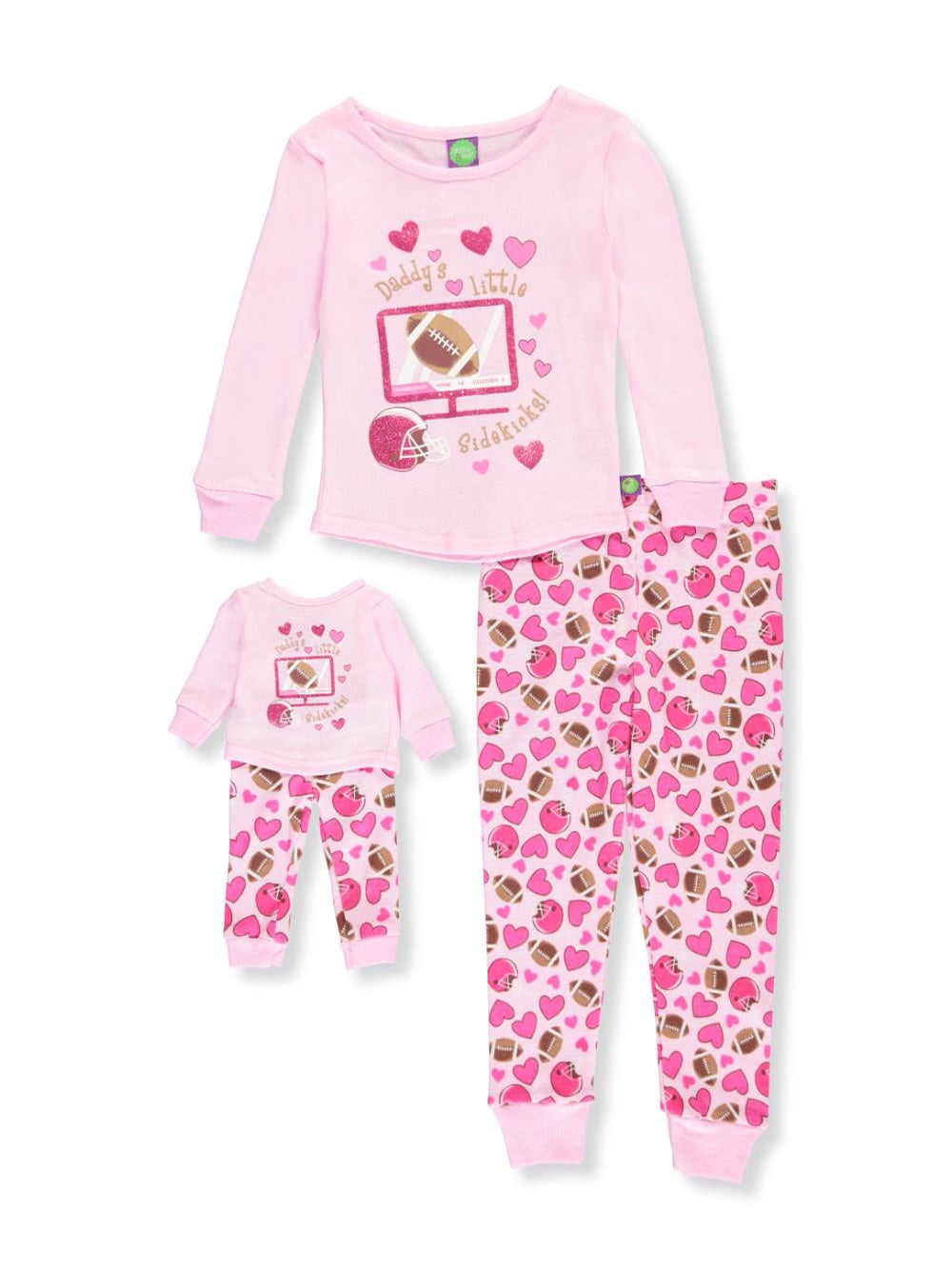 Big Girls' 2Piece Pajamas with Doll Outfit (Sizes 7 16)