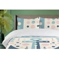 thumbnail image 2 of Ambesonne Anchor Duvet Cover Set, Nautical Hook Illustration, Queen, Pale Blue Eggshell, 2 of 4