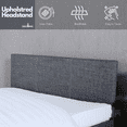 thumbnail image 3 of Full Bed Frame with Headboard | Upholstered Platform Bed Frame , Sturdy Wooden Slats & Metal Frame, 3 of 6