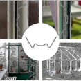 thumbnail image 3 of 26-27 100 Pcs Stainless Steel Greenhouse Clamps - Secure Glass Panels for Greenhouse Windows, 3 of 5