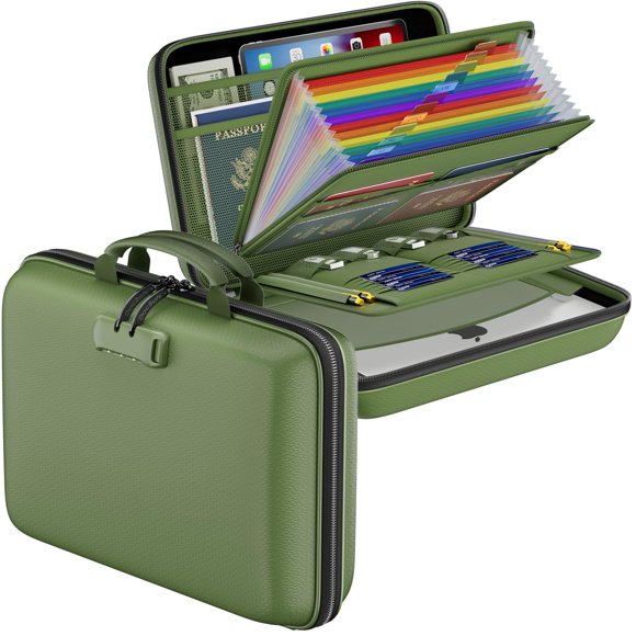 Organizador de archivos ignífugo DocSafe con candado 39 x 29 x 8 cm