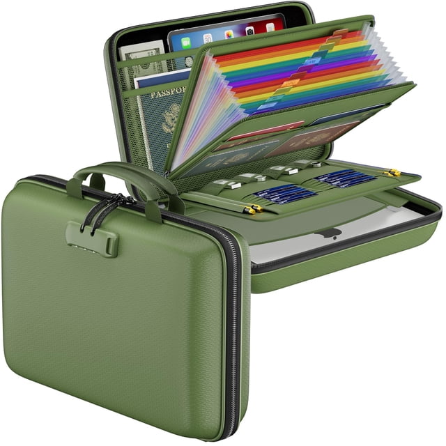 Organizador de archivos ignífugo DocSafe con candado 39 x 29 x 8 cm