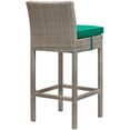 thumbnail image 4 of Modway Conduit 5 Piece Outdoor Patio Wicker Rattan Set in Light Gray Green, 4 of 7