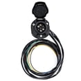 thumbnail image 4 of 3X New 7 Pin Trailer Socket Cable 1.5M Wire for Car Trailer Wiring Connector Parts, 4 of 9
