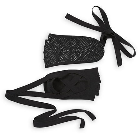 Gaiam Grippy Lace-Up Yoga Socks, S/M