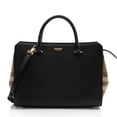 thumbnail image 1 of Pre-Owned Burberry Leather Nova Check Banwell Tote, 1 of 11