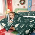 thumbnail image 4 of Manfei Farmhouse Santa Claus 7-Piece King Bedding,Happy Christmas King Bed in a Bag,Xmas Reversible, 4 of 7
