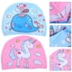 thumbnail image 5 of Gorros de natación de dibujos animados, gorros de natación Unisex, 2 uds., 5 of 5
