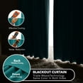 thumbnail image 6 of Deconovo Short Blackout Curtains for Small Windows Rod Pocket and Back Tab Curtains (42"x45", Turquoise, 2 Panels), 6 of 8