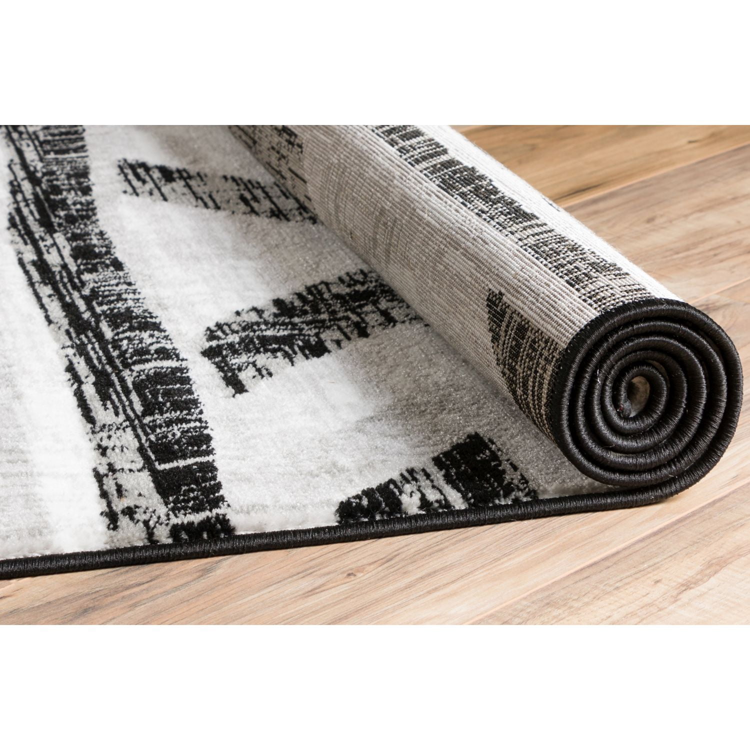 Well Woven Ash Isla Modern Black Area Rug