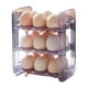 thumbnail image 2 of Porta huevos abatible para refrigerador Dispensador de huevos para puerta lateral Organizador de huevos abatible para violeta, 2 of 9