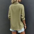 thumbnail image 6 of Bixock Button Down Shirts for Women Going Out Tops Long Sleeve Casual Blouse Collared Office Work Daily Wear Shirts, 6 of 6