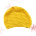 thumbnail image 1 of Useful Silicone Swimming Practical Waterproof Swim Pool Hat Long Hair Ear Protection Swim Caps for Women Female (Yellow), 1 of 1