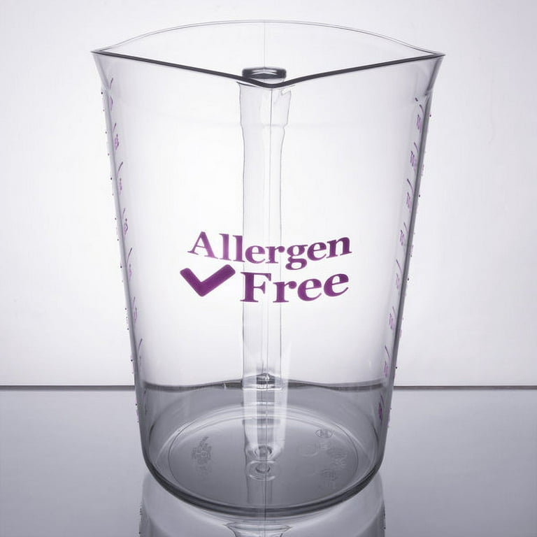 Choice 2 Qt. Purple Allergen-Free Plastic Measuring Cup