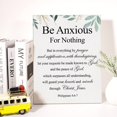 thumbnail image 4 of Christian Canvas Wall Art Philippians 4:6-7 Be Anxious for Nothing Canvas Print Positive Scripture Canvas Painting Home Wall Decor Framed Gift 12x15 Inch, 4 of 5