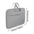 thumbnail image 3 of 13.3 Inch Laptop Bag Scratch Resistant Fabric, Dual Sturdy Handles Carrying Case, Compatible with 13.3 Inch Laptops and Below, for Commuting Business School Travel Use, 3 of 4