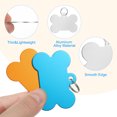 thumbnail image 4 of Uxcell Aluminum Blank Tags Bone Shaped Metal Stamping Blanks Pet ID Label with Key Rings Silver 10Pcs, 4 of 6