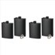 thumbnail image 1 of Paquete de 4 Petacas para Licor, Petacas Finas A Prueba de Fugas de Acero Inoxidable de 8 Onzas Con Embudo para Hombres Y Mujeres (Negro Mate), 1 of 5