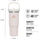 thumbnail image 2 of Botella de agua con pajita abatible de 0,89 l: se mantiene fría durante más de 12 horas, a prueba de fugas, botella de agua de acero inoxidable, taza de viaje sin BPA, cuarzo rosa, 2 of 4