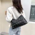 thumbnail image 4 of Bolso con asa superior para mujer bolsa informal de gran capacidad Ehuebsd a la moda Color sólido de nailon acolchado de hombro, 4 of 9