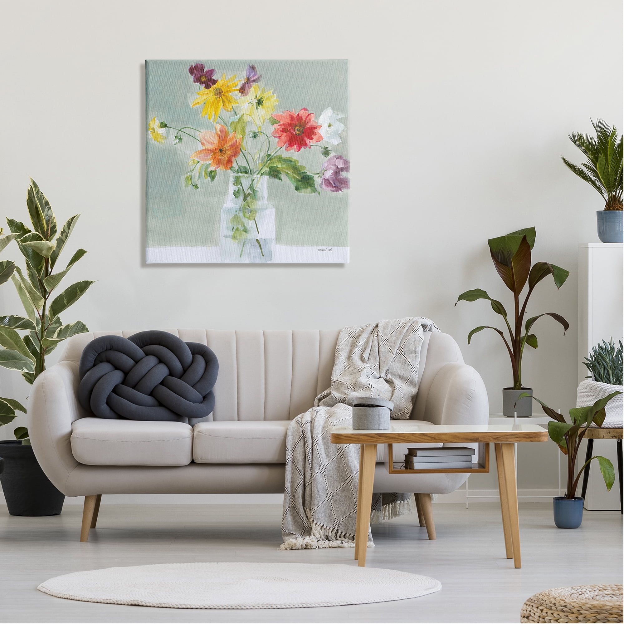 Stupell Industries Wild About Wildflowers Botanical & Floral Painting Gallery Wrapped Canvas Art Print Wall Art, 30 x 30