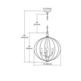 thumbnail image 2 of Elk Home 19-Inch Wide Williamsport Chandelier, Brushed Nickel, 2 of 2