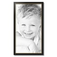 thumbnail image 2 of ArtToFrames 16x30 inch Black Velvet with Gold Picture Frame, Black MDF Poster Frame (4690), 2 of 7