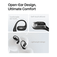 thumbnail image 3 of Restored Shokz OpenFit - Open-Ear True Wireless Bluetooth Headphones with Microphone, Earbuds with Earhooks, Sweat Resistant, Fast Charging, 28HRS Playtime, Beige (Refurbished), 3 of 4