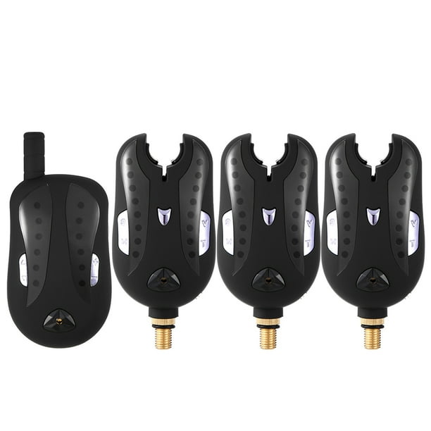 Alarma de mordedura de Digital Wireless Fishing Alarm Alarmas de mordida de pesca Set Receptor de pesca Kit de alerta de sonido Led Indicador de alarma con estuche portátil Lixada Alarma de mordedura de