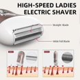 thumbnail image 3 of Epilator For Women - 2 In 1 Hair Removal Epilator Electric Lady Shaver For Bikini, Leg, Arm, Underarm, Chin, Rechargeable Bikini Trimmer Body Hair Rem, 3 of 4
