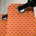 thumbnail image 3 of Ambesonne Orange and Pink Grommet Curtain, Abstract Polka Dot, 50" x 72", Orange and Pink, 3 of 6