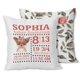 thumbnail image 1 of Printtoo Personalized Birth Announcement Pillow-Custom State Map BirthStats Baby Gender Reveal Gift Nursery Dcor-18x18 Inches, 1 of 6