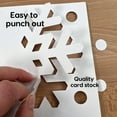 thumbnail image 4 of FreshCut Crafts Punch Out Paper Cutouts, Winter Shapes, Snowflakes, Mittens & Snowman, 120 Pieces, 4 of 5