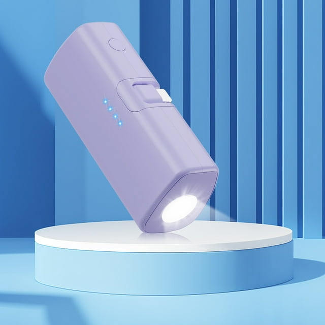 Portable Flashlight And Charger For Type-C Phones, Fast Charging 3000mAh Foot Volume Small Portable Charger Power Bank