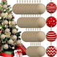 thumbnail image 2 of 48 Pcs Christmas Paper Mache Balls 3.15 Inch Unpainted Empty Ball, 2 of 5