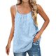 thumbnail image 3 of Camisetas sin mangas de verano para mujer, Blusa de gasa, camisetas de puntos suizos a la moda, camisola Sexy con tirantes finos, Top tipo túnica informal elegante, 3 of 5
