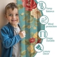 thumbnail image 3 of Blackout Kids Curtains,Pioneer Flower Childrens Insulated Curtains Set Of 2,Bedroom Essentials,Toddler Room Decor 52x84in(132x213cm), 3 of 4