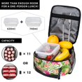 thumbnail image 3 of YFYANG Réutilisable Adulte / Enfants Portable Lunch Sac, Hibiscus Floral Leaf Patterns Mains Libres Boucle Poignée Isolation / Sac Froid pour l'École, le Travail, les Pique-Niques, Voyage, 3 of 6