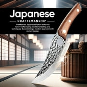 Matsato® Perfect Kitchen Knife & Premium Leather Sheath - 11 in Japanese Chef Knife for Cooking and Knife Case