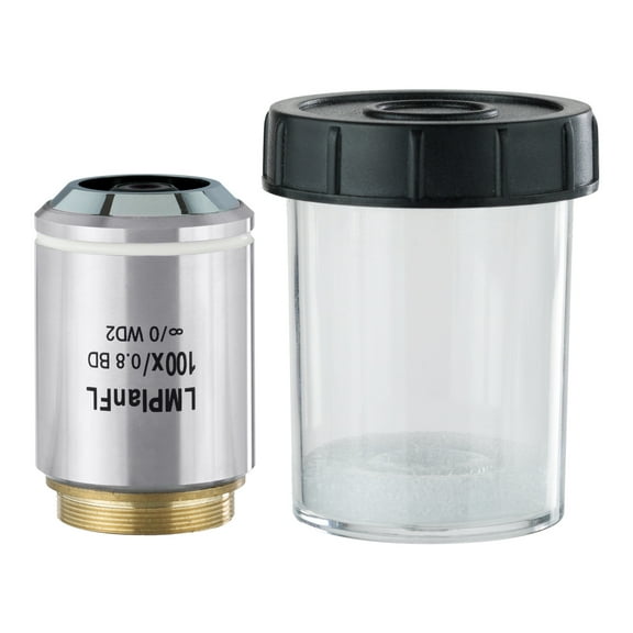 AmScope 100X Infinity Plan Achromatic Darkfield Objective for Metallurgical Microscopes New