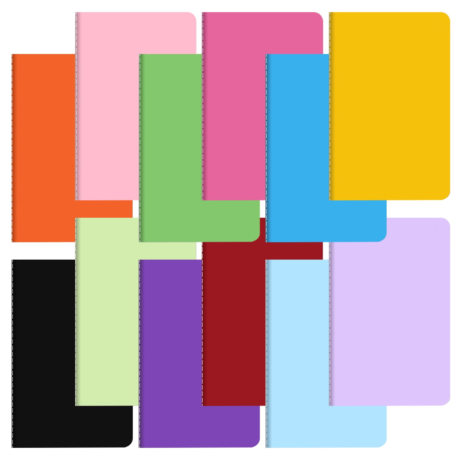 Milisten Small Lined Notepad Book Portable Ruled for Office Use 20Pcs